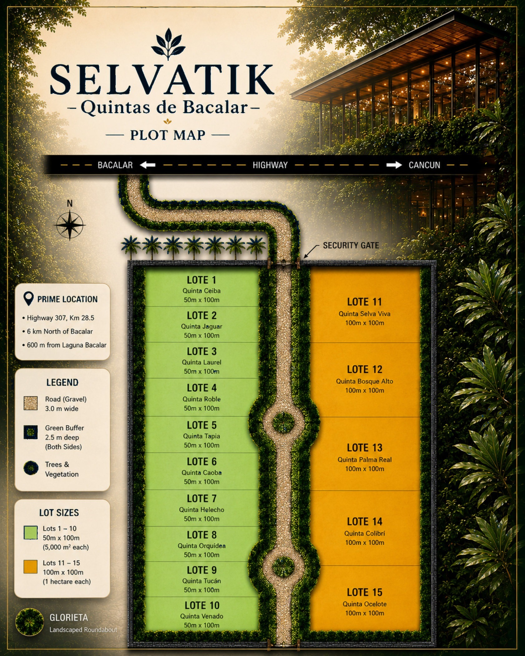 Prime location and plot map