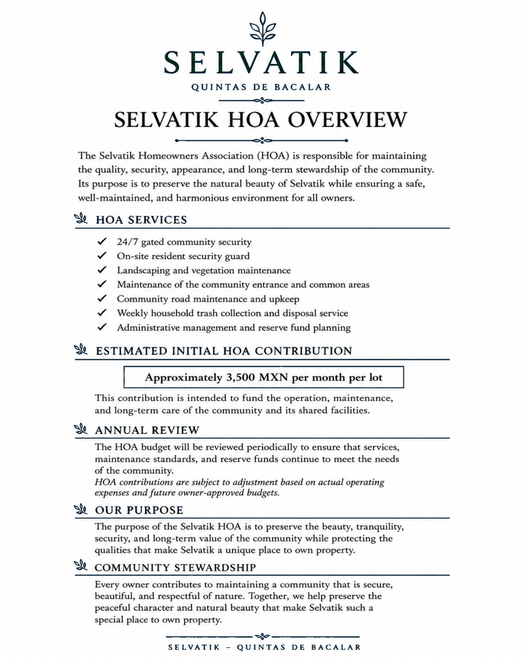 HOA Overview